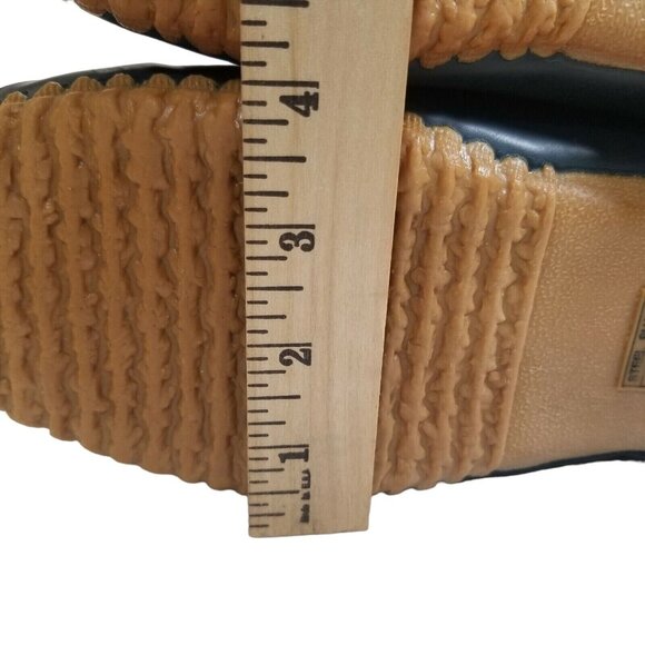 ✅Cobblestone Rubber and Leather Boots Womens Sz 9 Red Plaid Thermolite Insulated - Picture 7 of 12